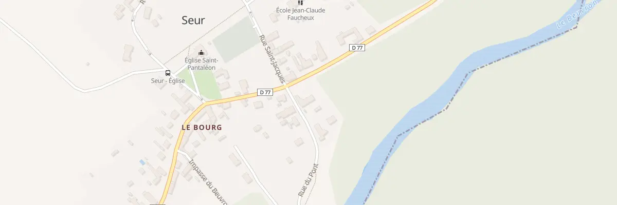 Plan du 2 Rue du Pont à Seur