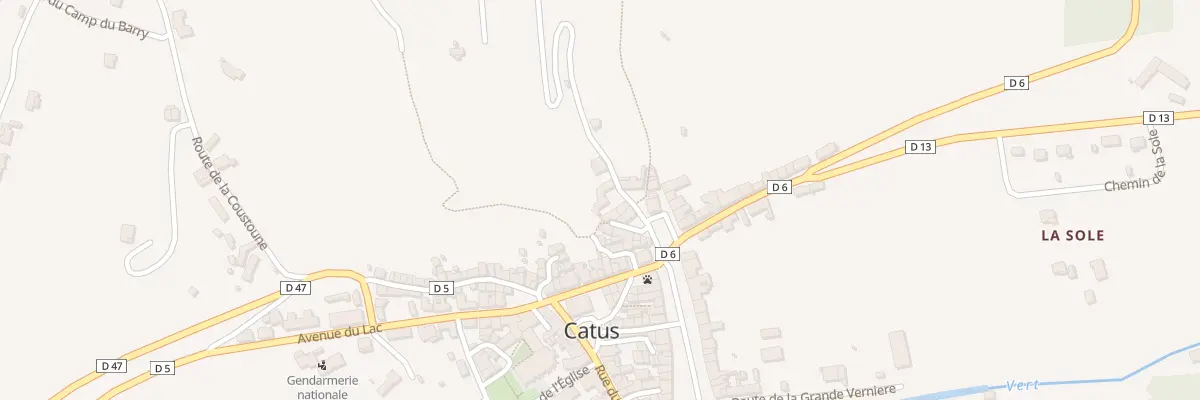 Plan du 13 Rte de Terrie à Catus