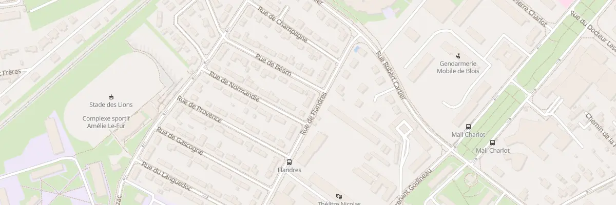 Plan du 46 Rue de Flandres à Blois