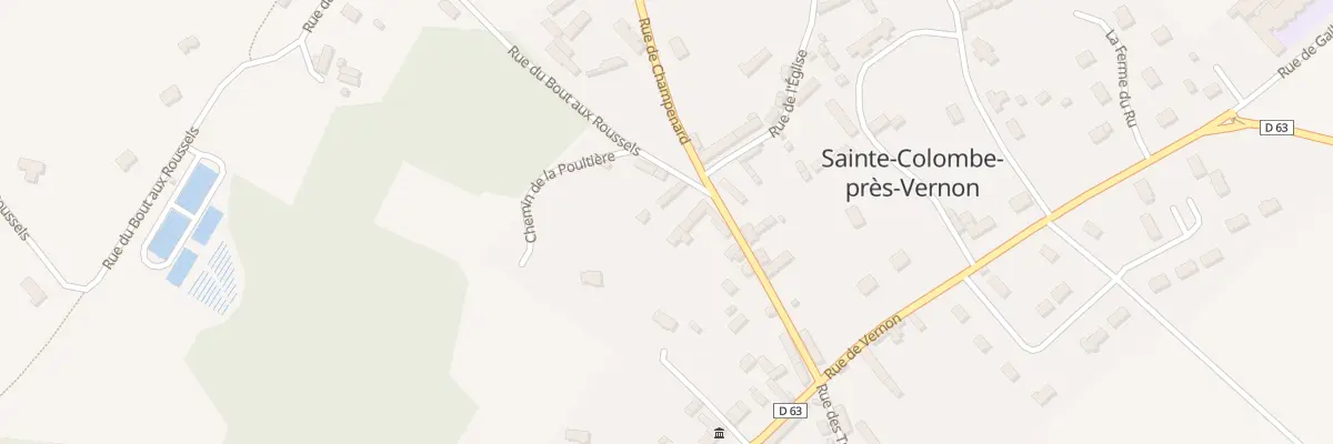 Plan du 22 L’Église à Sainte-Colombe-près-Vernon