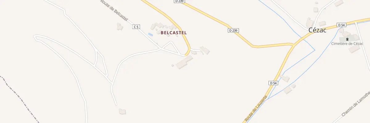 Plan du 5040 Belcastel à Cézac