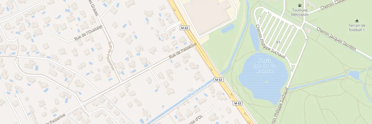 Plan du 1 Rue Passerive à Tournefeuille