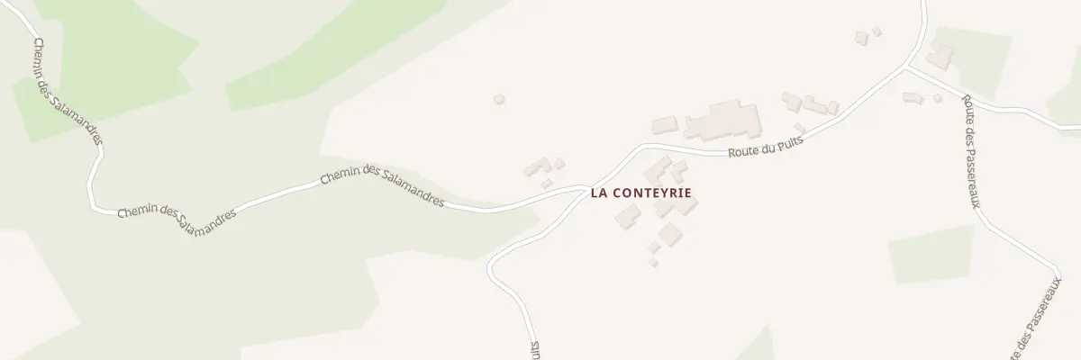 Plan du 296 La Conteyrie Est à Salignac-Eyvigues