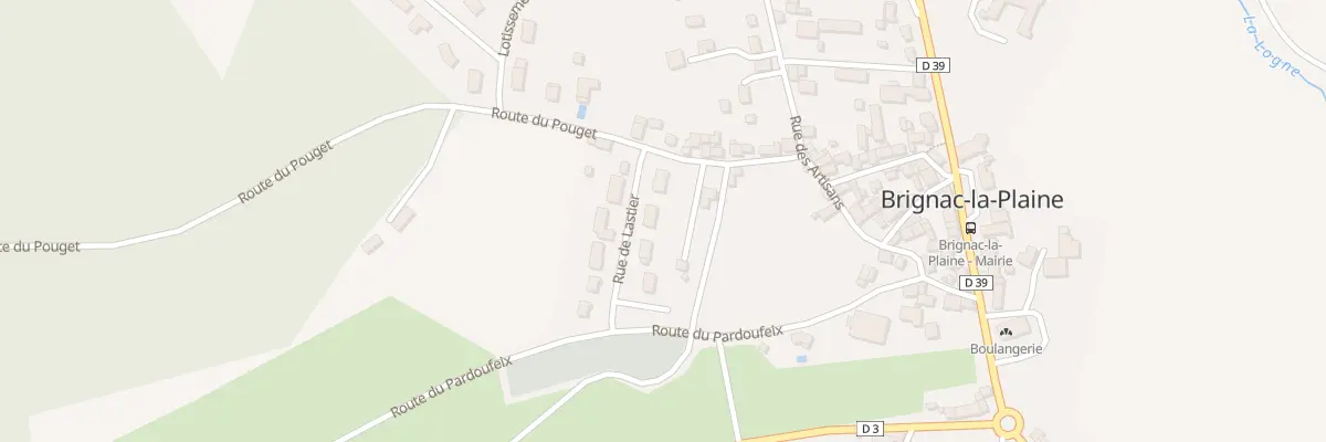 Plan du 3 Rue De Lastier à Brignac-la-Plaine