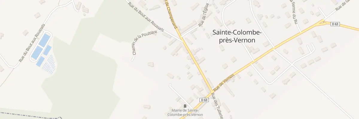Plan du 24 L’Église à Sainte-Colombe-près-Vernon
