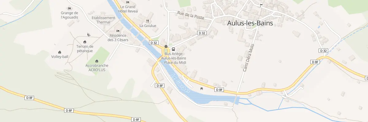 Plan du 1 Pl du Midi à Aulus-les-Bains