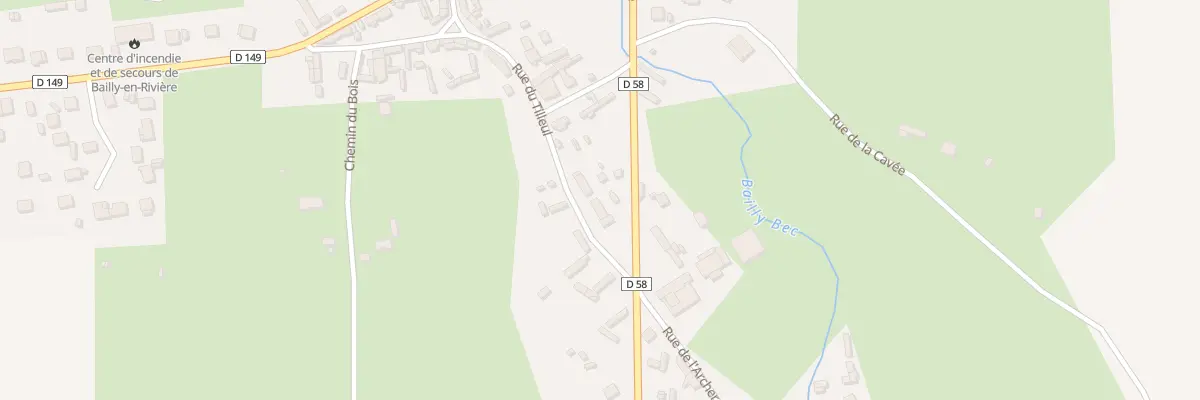 Plan du 5101 Le Bourg à Bailly-en-Rivière