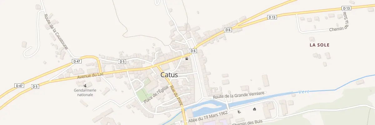 Plan du 16 Bd Gustave Larroumet à Catus
