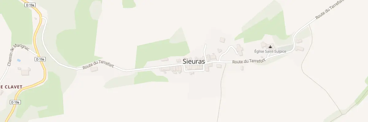 Plan du 43 Sieuras Village à Sieuras