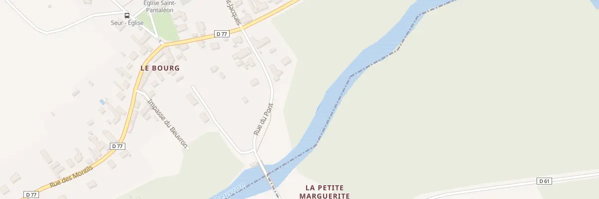 Plan du 6 Rue du Pont à Seur
