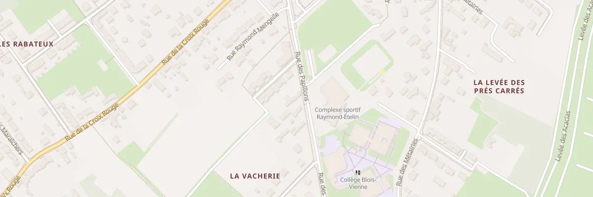 Plan du 23 Rue des Papillons à Blois