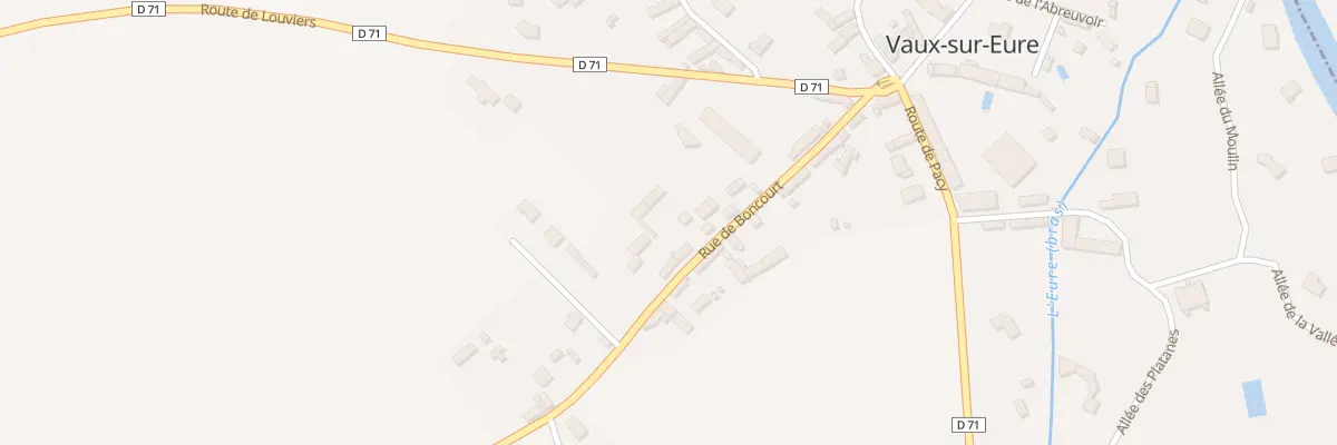 Plan du 10 Rue de Boncourt à Vaux-sur-Eure