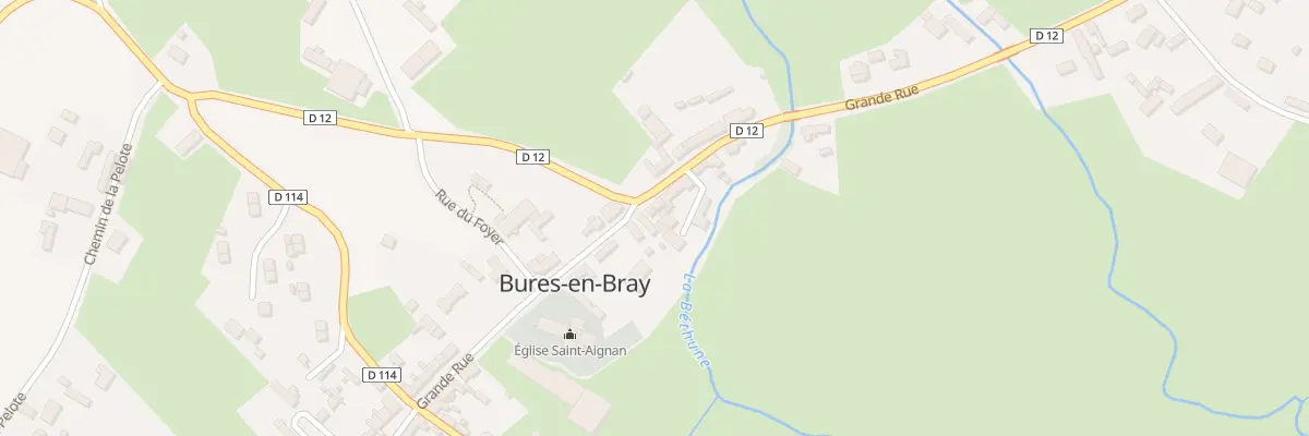 Plan du 5110 Le Bourg à Bures-en-Bray