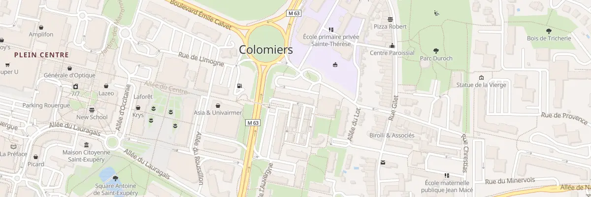 Plan du 11 All de l’Auvergne à Colomiers