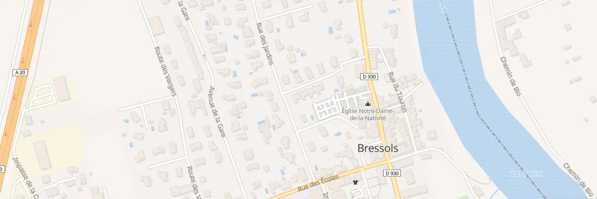Plan du 1 Imp des Rosiers à Bressols