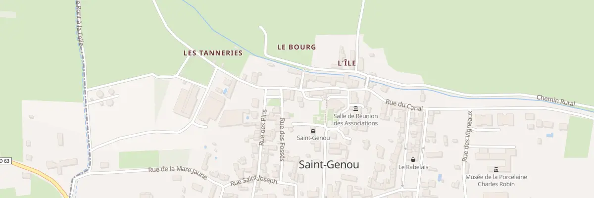 Plan du 1 Rue du Canal à Saint-Genou
