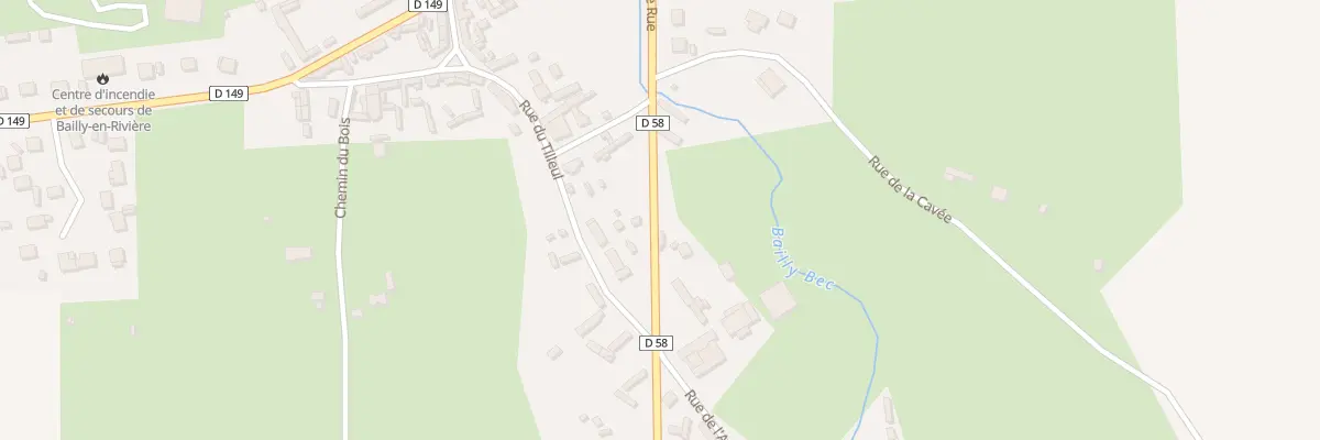 Plan du 5072 Le Bourg à Bailly-en-Rivière