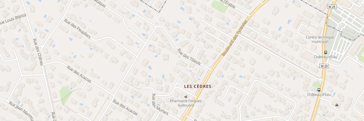 Plan du 10 Rue des Tilleuls à Villeneuve-Tolosane