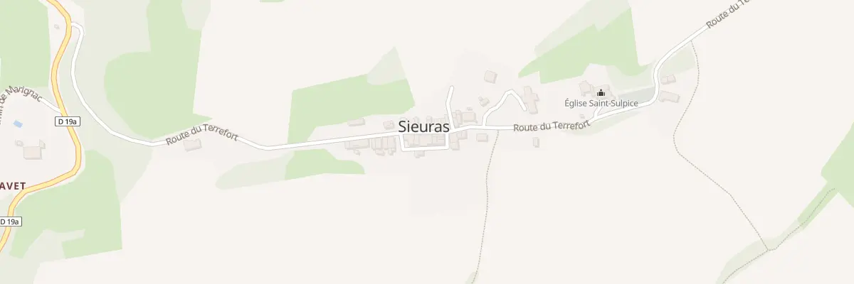 Plan du 45 Sieuras Village à Sieuras