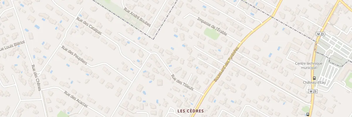 Plan du 16 Rue des Tilleuls à Villeneuve-Tolosane
