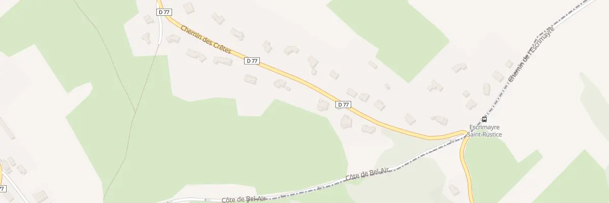 Plan du 14T Che des Crêtes à Saint-Rustice