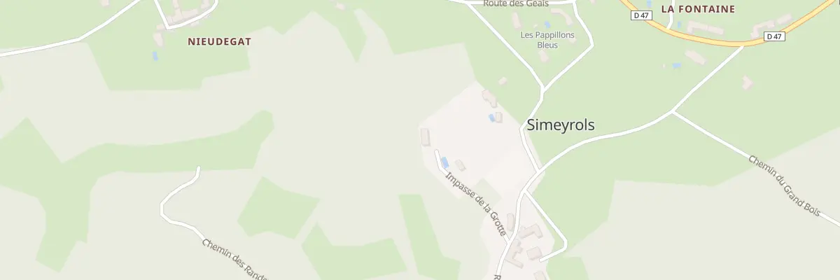 Plan du 70 Nieudegat à Simeyrols