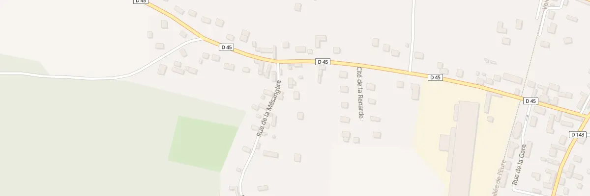 Plan du 1A Rue de la Mesangere à Marcilly-sur-Eure