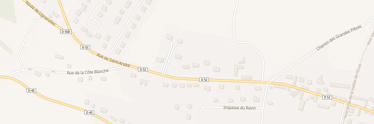 Plan du 40 Rte de Saint Andre à Marcilly-sur-Eure