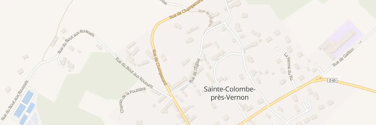 Plan du 11B L’Église à Sainte-Colombe-près-Vernon