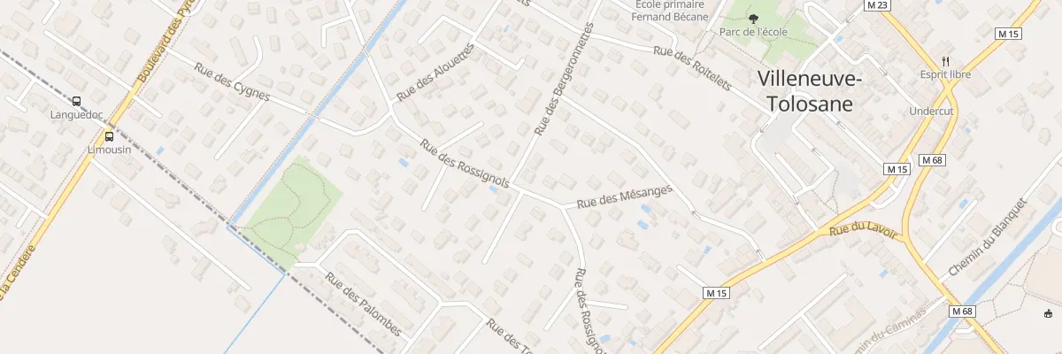 Plan du 2 Rue des Bergeronnettes à Villeneuve-Tolosane