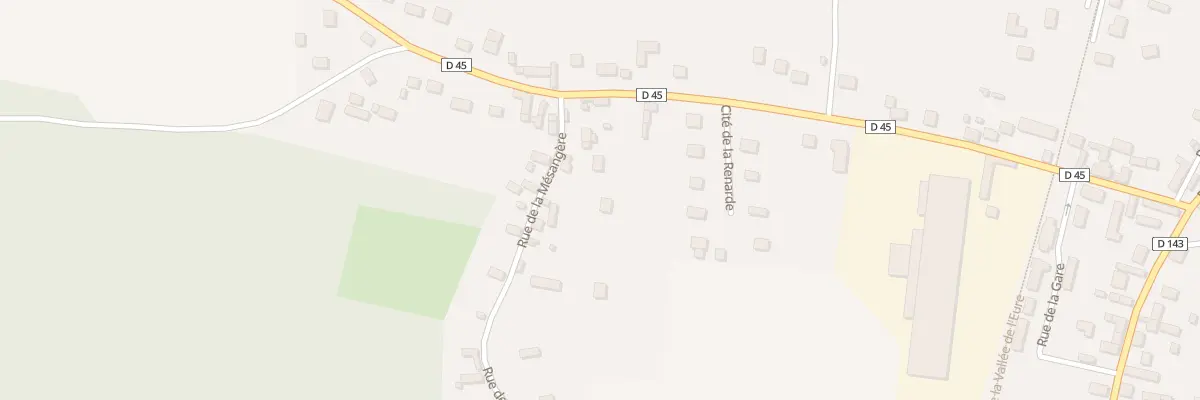 Plan du 1B Rue de la Mesangere à Marcilly-sur-Eure