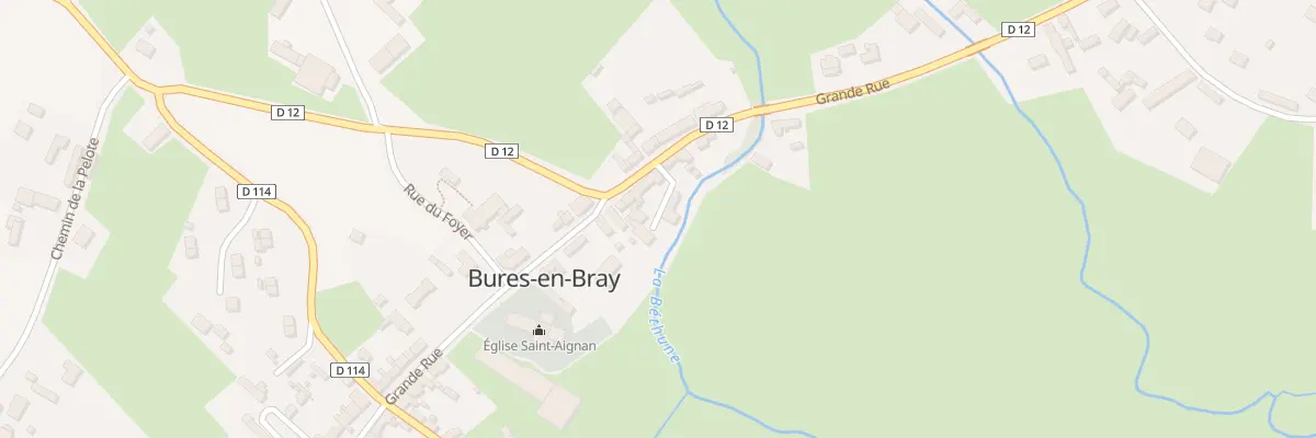 Plan du 4 Imp de l’Abreuvoir à Bures-en-Bray