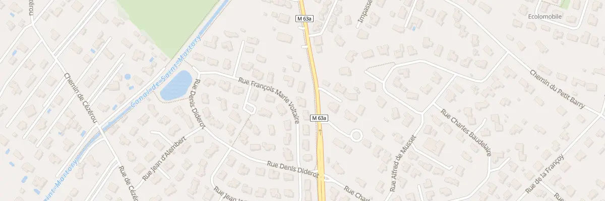 Plan du 10 Rue François-Marie Voltaire à Cugnaux