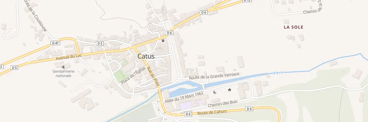 Plan du 71 Bd Gustave Larroumet à Catus