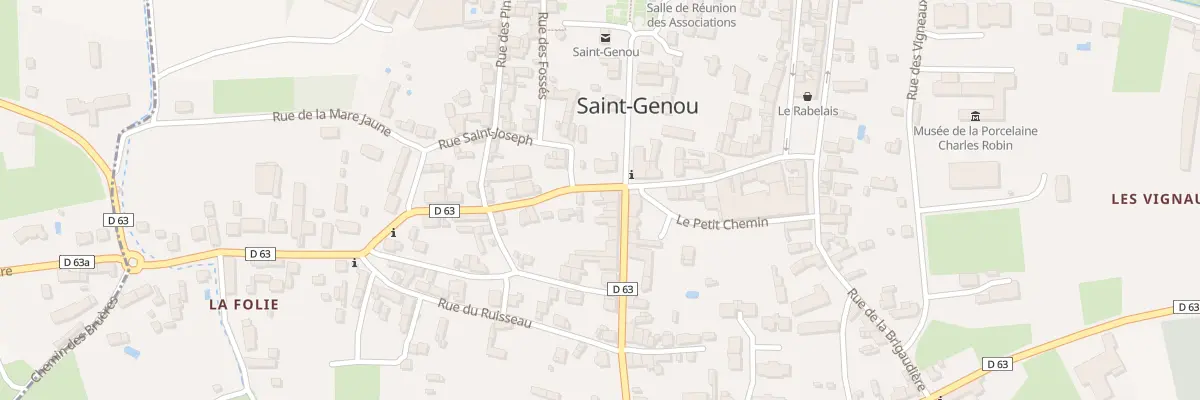 Plan du 2 Rue de Touraine à Saint-Genou