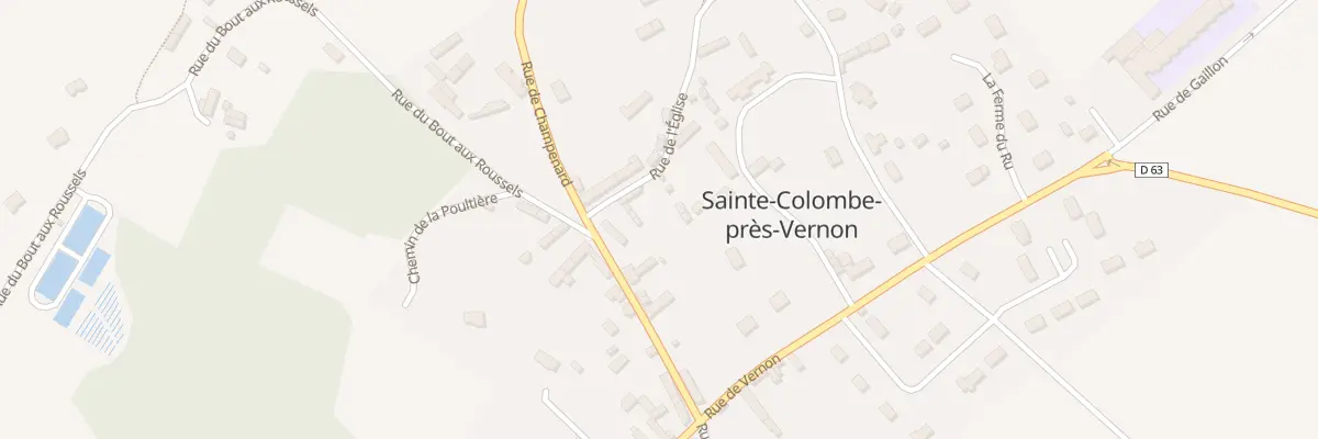Plan du 15 L’Église à Sainte-Colombe-près-Vernon