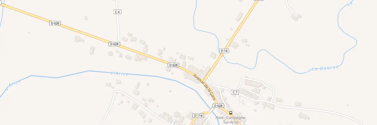 Plan du 22 Av de la Gare à Campagne-sur-Arize
