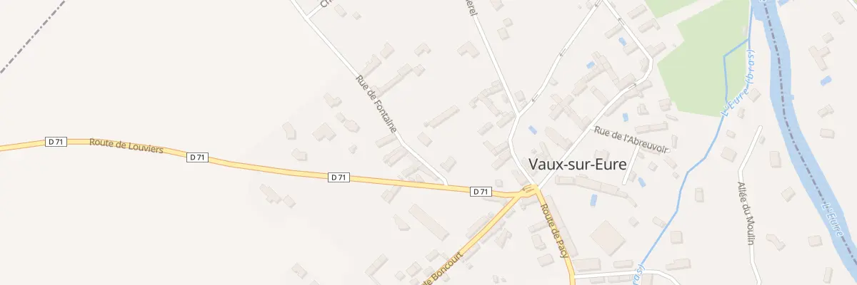 Plan du 2 Rue de Fontaine à Vaux-sur-Eure