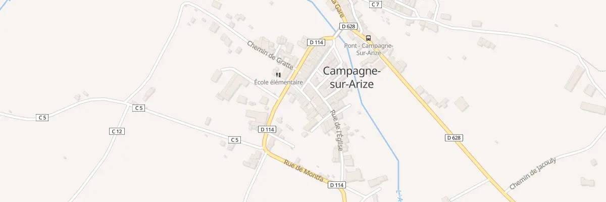 Plan du 6 Rue de la Paret à Campagne-sur-Arize