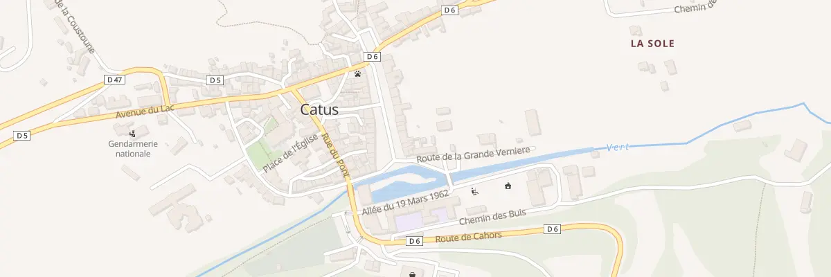 Plan du 87 Bd Gustave Larroumet à Catus