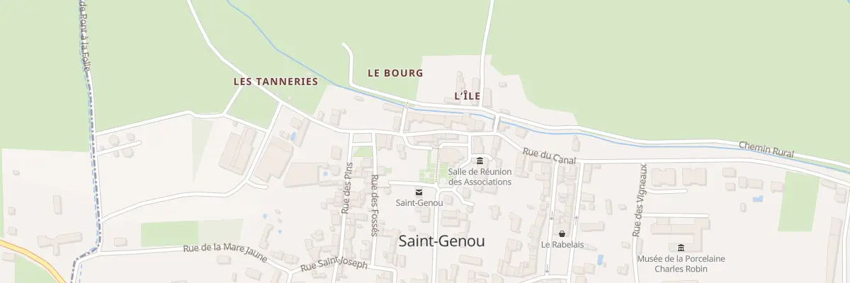 Plan du 1 Pl de l’Eglise à Saint-Genou