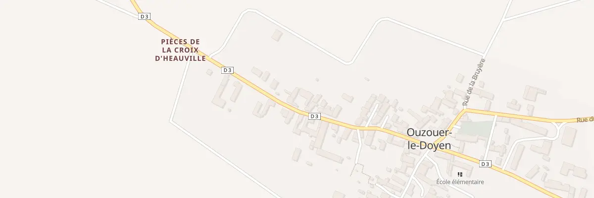 Plan du 34 Rue de la Gare à Ouzouer-le-Doyen