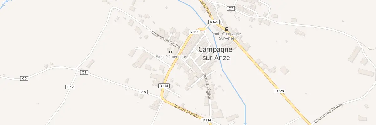 Plan du 3 Rue de la Paret à Campagne-sur-Arize