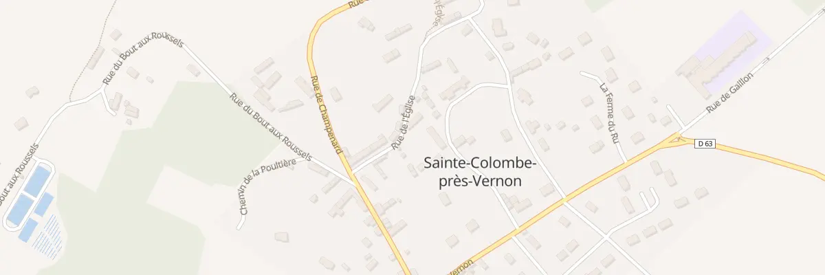 Plan du 6B L’Église à Sainte-Colombe-près-Vernon