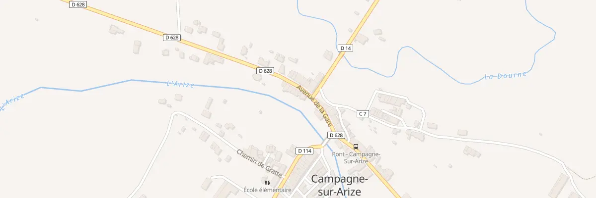 Plan du 5 Av de la Gare à Campagne-sur-Arize