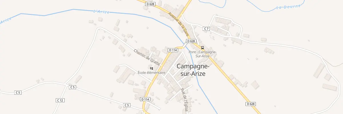 Plan du 5 Bd de la Mairie à Campagne-sur-Arize
