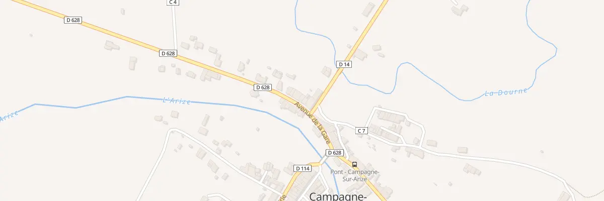 Plan du 16 Av de la Gare à Campagne-sur-Arize
