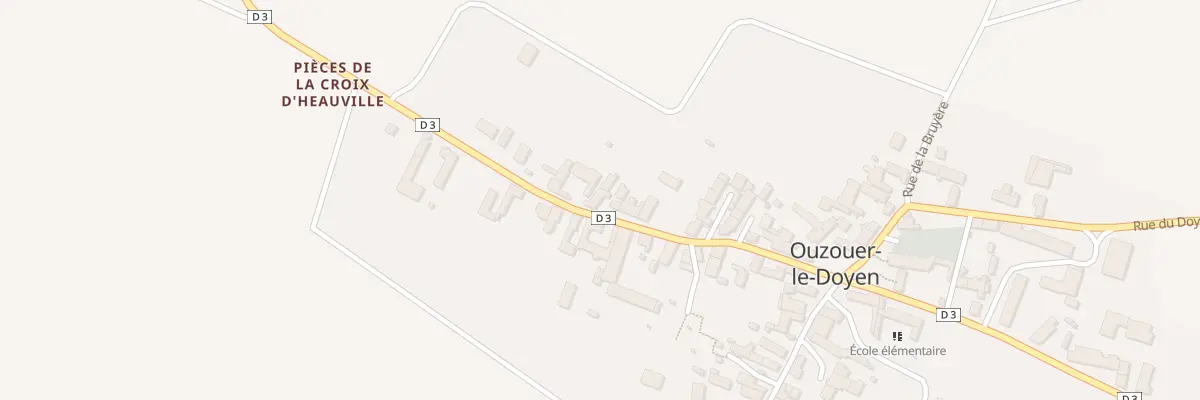 Plan du 30 Rue de la Gare à Ouzouer-le-Doyen