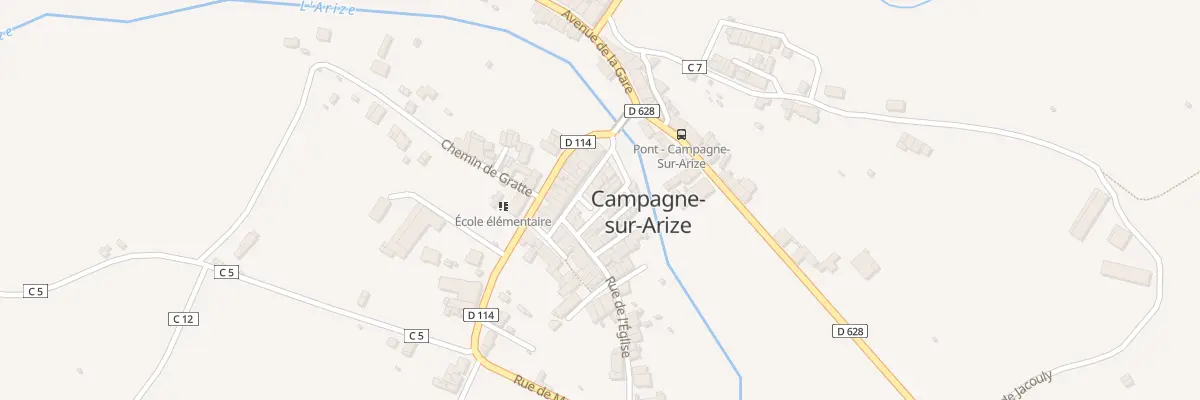Plan du 1 Pl Miejavila à Campagne-sur-Arize