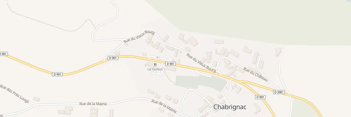 Plan du 5021 Le Bourg à Chabrignac
